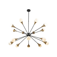 Liang & Eimil Gamma Pendant Lamp - Black Antique Brass