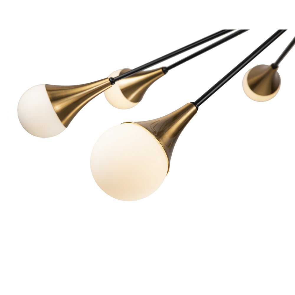 Liang & Eimil Gamma Pendant Lamp - Black Antique Brass