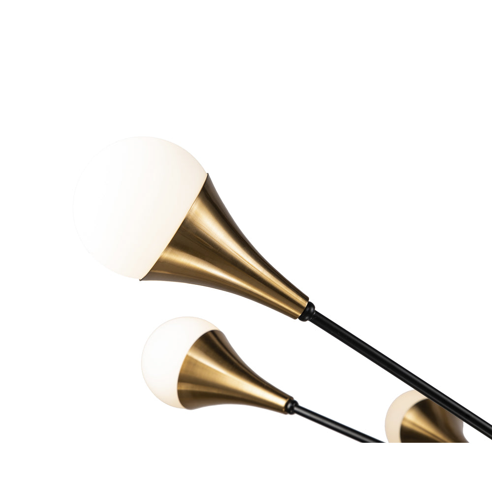 Gamma Pendant Lamp - Black Antique Brass LiangAndEimil 4