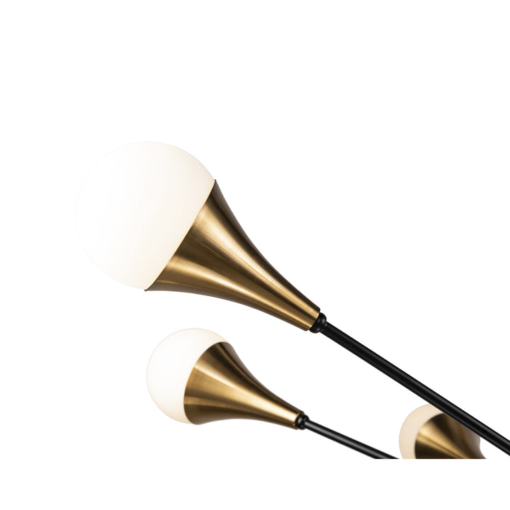 Gamma Pendant Lamp - Black Antique Brass LiangAndEimil 4