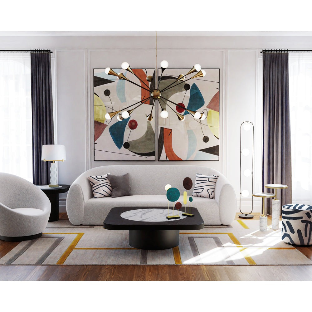 Gamma Pendant Lamp - Black Antique Brass LiangAndEimil 2