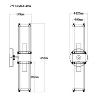 Liang & Eimil Preston Wall Light Polished Nickel Finish