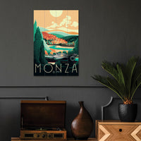 The Art Group Zoom F1 Monza Wood Print