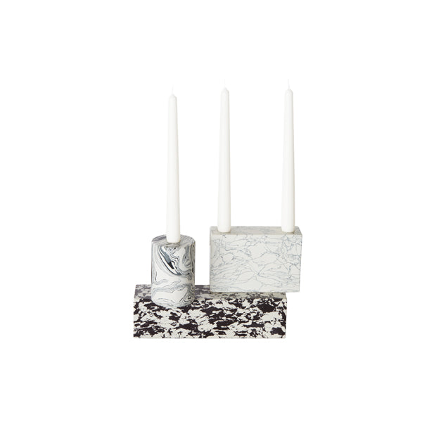 Swirl Candelabra - Black & White Tom Dixon 3