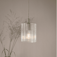 Garden Trading Clarendon Pendant Light in Clear Glass