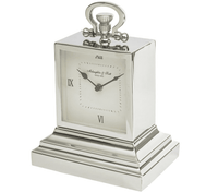 Libra Interiors Latham Medium Aluminium Rectangular Clock With Roman Numerals