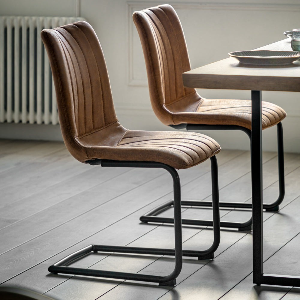 Next Light Brown Faux Leather Chair Quinn Tan Faux Leather Wooden