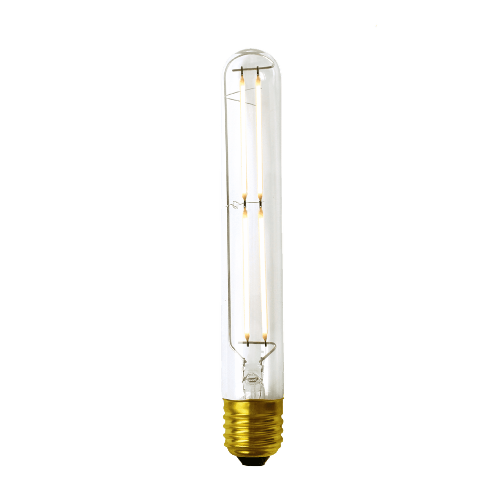 Industville Vintage LED Edison Bulb Old Filament Lamp - 7W E27 Cylinder T30 - Clear