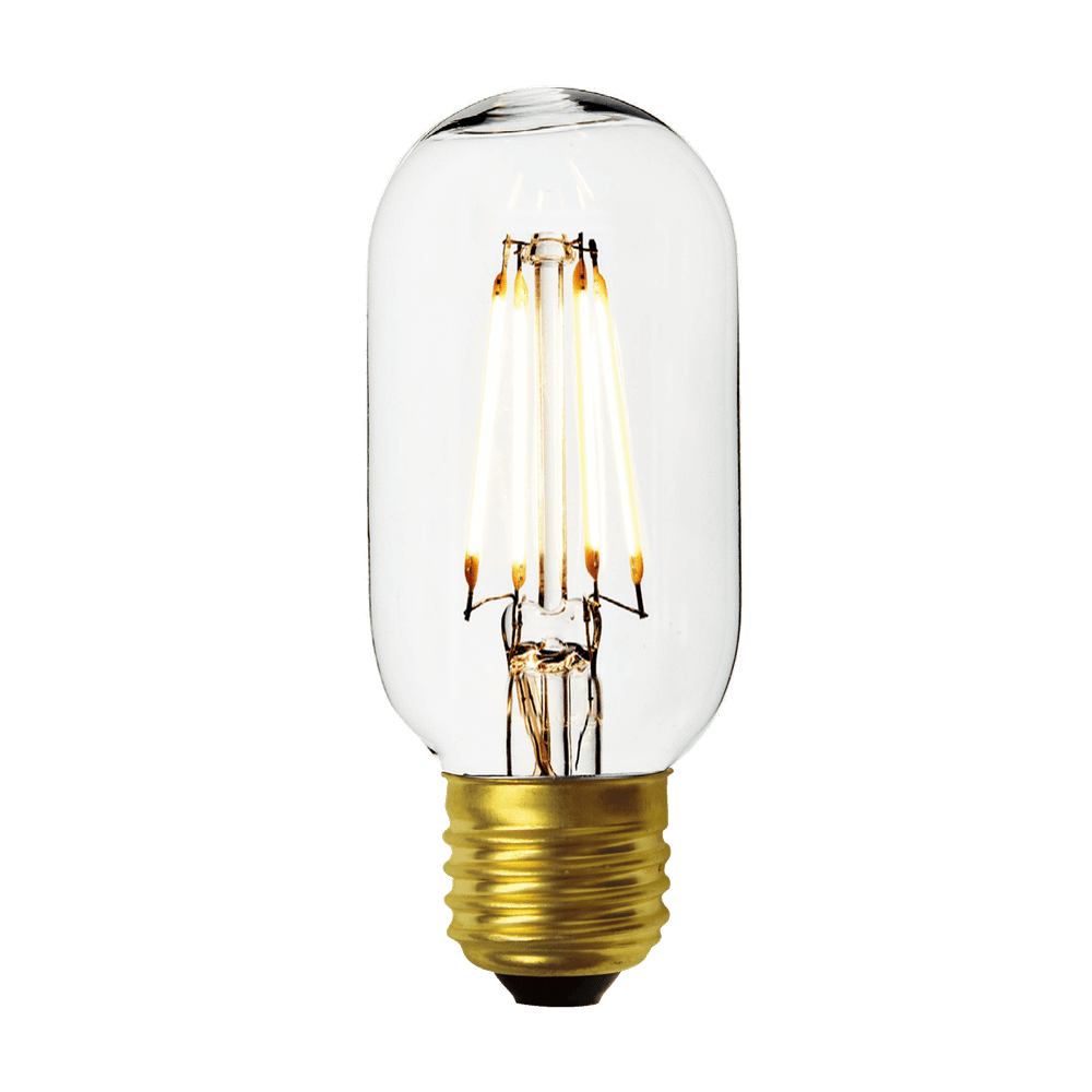 Industville Vintage LED Edison Bulb Old Filament Lamp - 7W E27 Tube T45 - Clear
