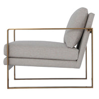 TA Studio Bower Club Chair Matrix Marble with Brass Leg