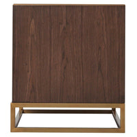 TA Studio Blain Bedside Table Macadamia and Brass