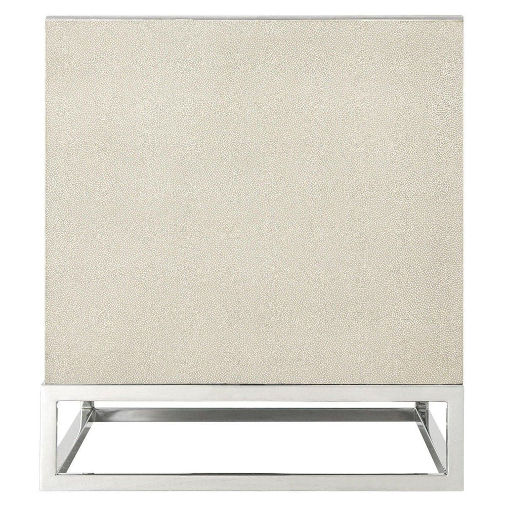 Blain Bedside Table - Overcast Shagreen Theodore Alexander 3