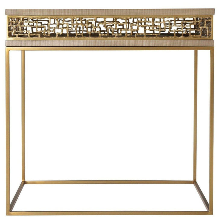 Frenzy Side Table - Sycamore Theodore Alexander 1