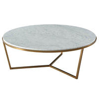 TA Studio Fisher Coffee Table Marble and Brass