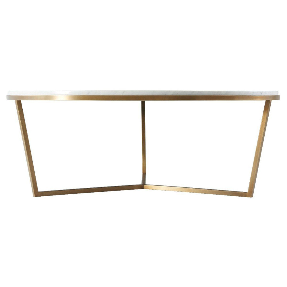 TA Studio Fisher Coffee Table Marble and Brass
