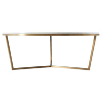 TA Studio Fisher Coffee Table Marble and Brass