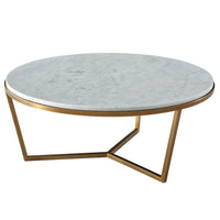 TA Studio Fisher Coffee Table Marble and Brass