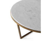 TA Studio Fisher Coffee Table Marble and Brass