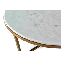 TA Studio Fisher Coffee Table Marble and Brass