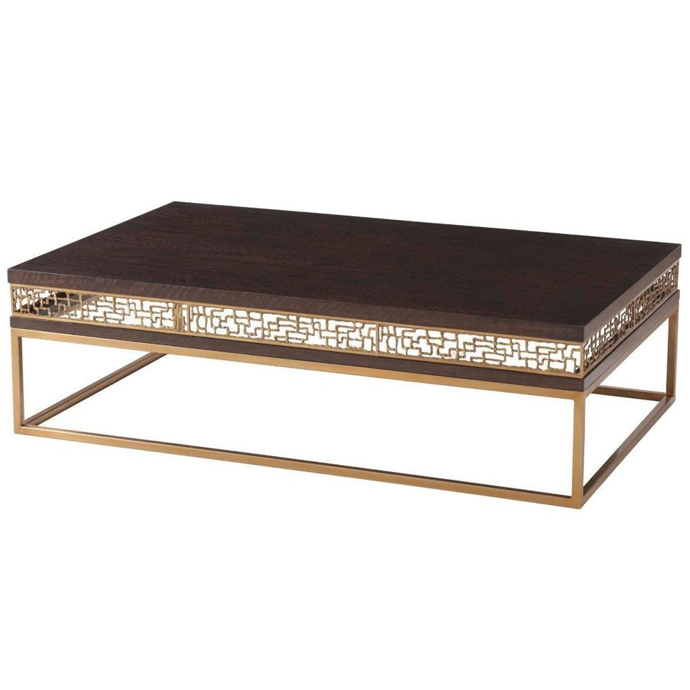 Frenzy Rectangular Coffee Table - Eucalyptus Theodore Alexander 2