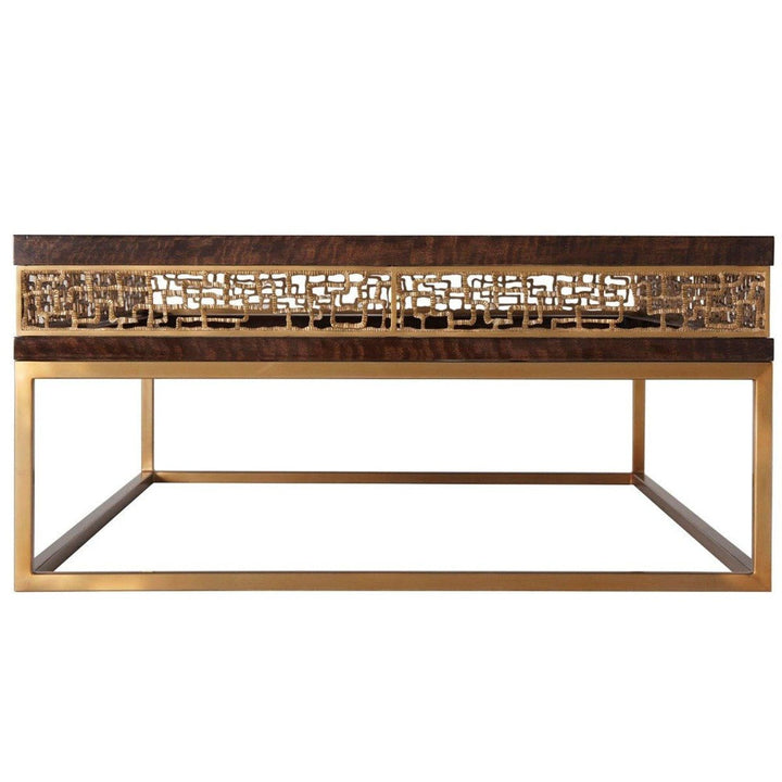 Frenzy Rectangular Coffee Table - Eucalyptus Theodore Alexander 3
