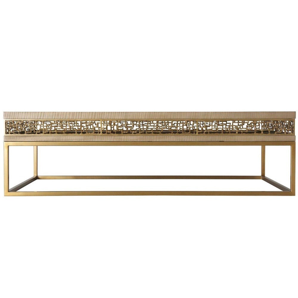Frenzy Rectangular Coffee Table - Sycamore Theodore Alexander 1