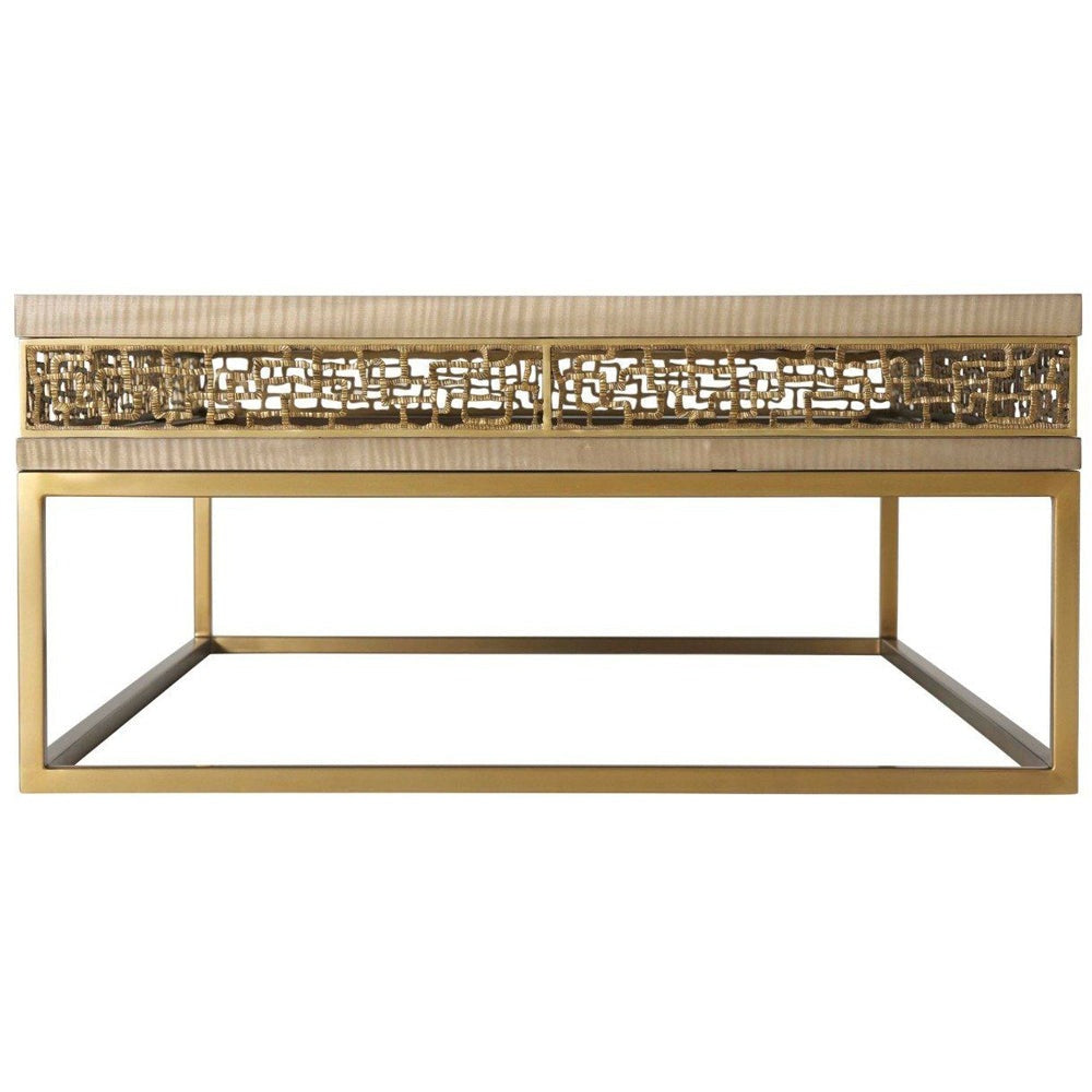 Frenzy Rectangular Coffee Table - Sycamore Theodore Alexander 3
