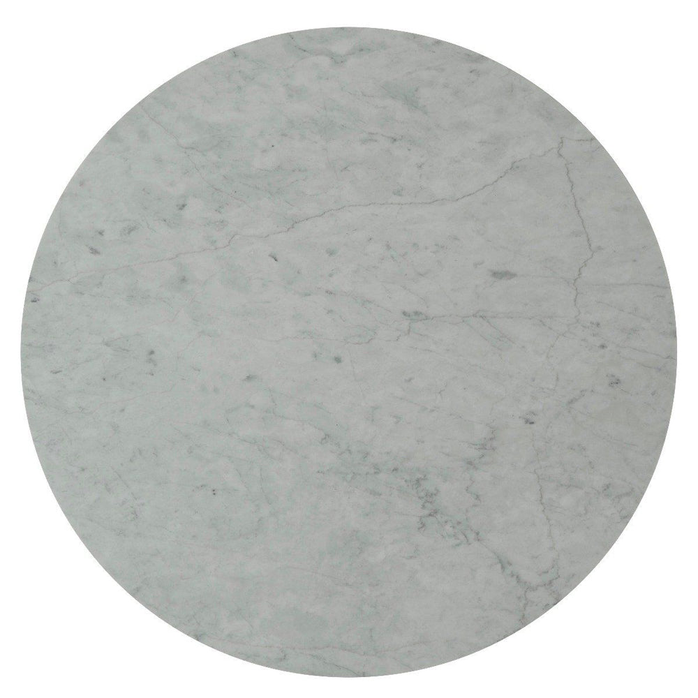 Adley 6 Seater Marble Round Dining Table - Gunmetal Theodore Alexander 3