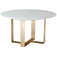 TA Studio Adley 6 Seater Dining Table Pyrite