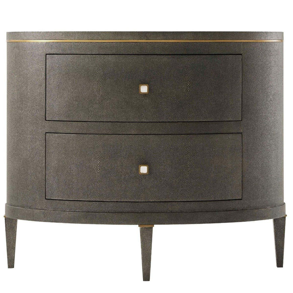 TA Studio Eli Bedside Table Tempest and Brushed Brass