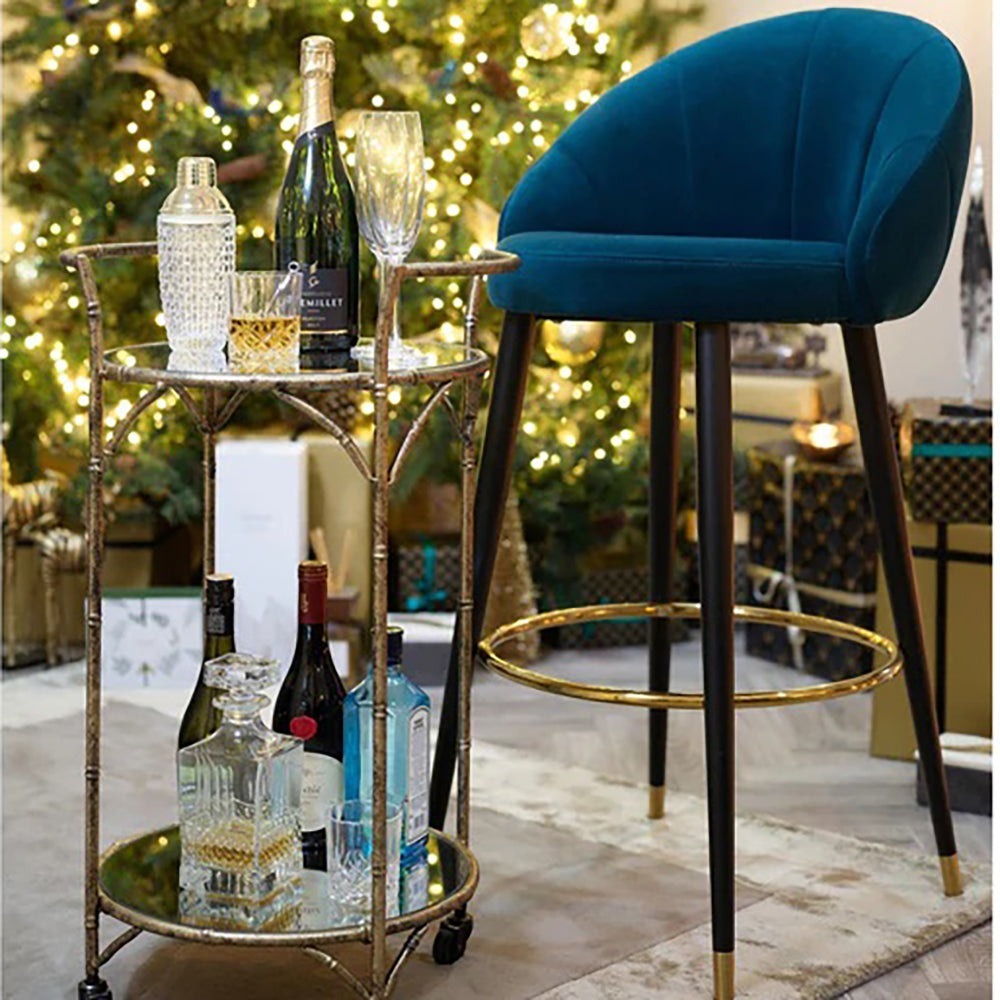 Mindy Brownes Cleo Bar Trolley in Antique Gold