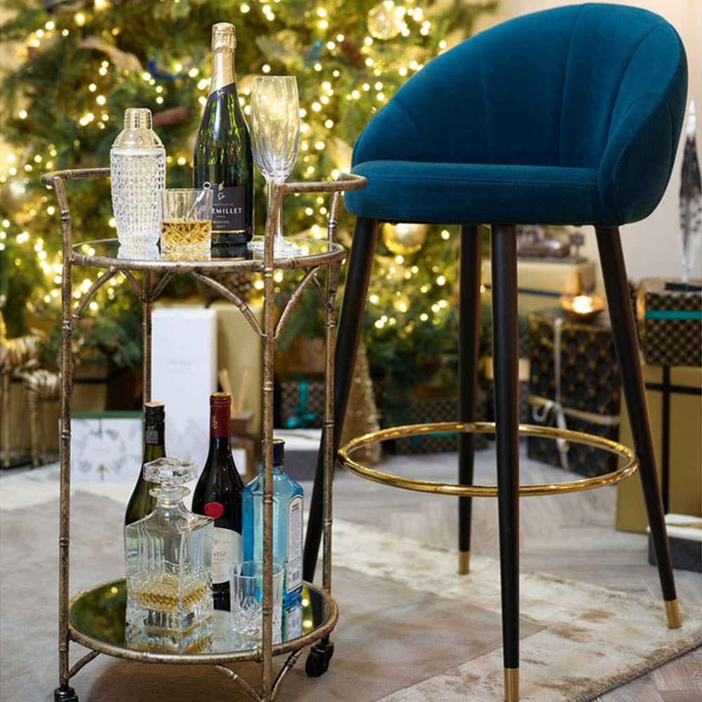 Mindy Brownes Cleo Bar Trolley in Antique Gold