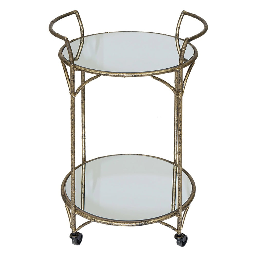 Mindy Brownes Danrich Drinks Trolley in Antique Gold