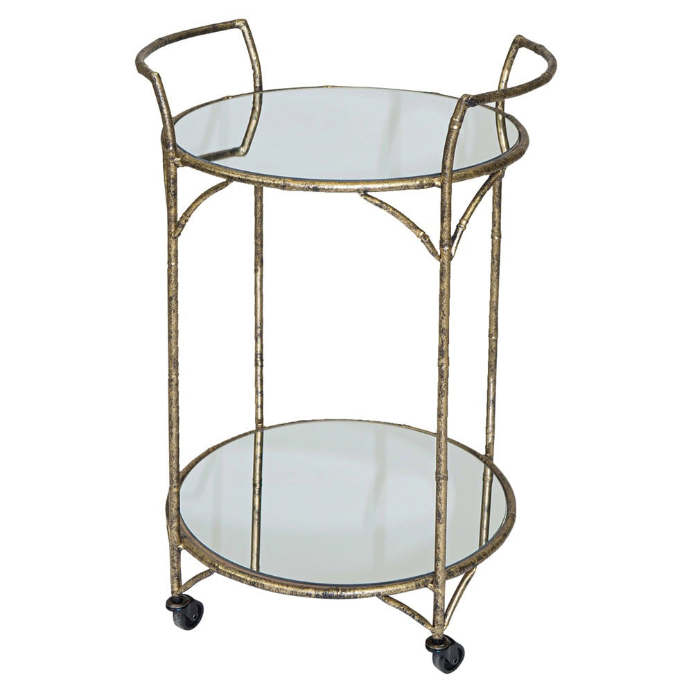 Mindy Brownes Danrich Drinks Trolley in Antique Gold