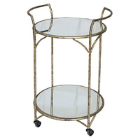 Mindy Brownes Danrich Drinks Trolley in Antique Gold