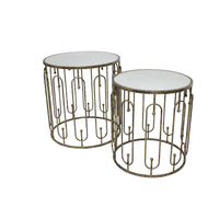 Mindy Brownes Set of 2 Estela Mirrored Side Tables