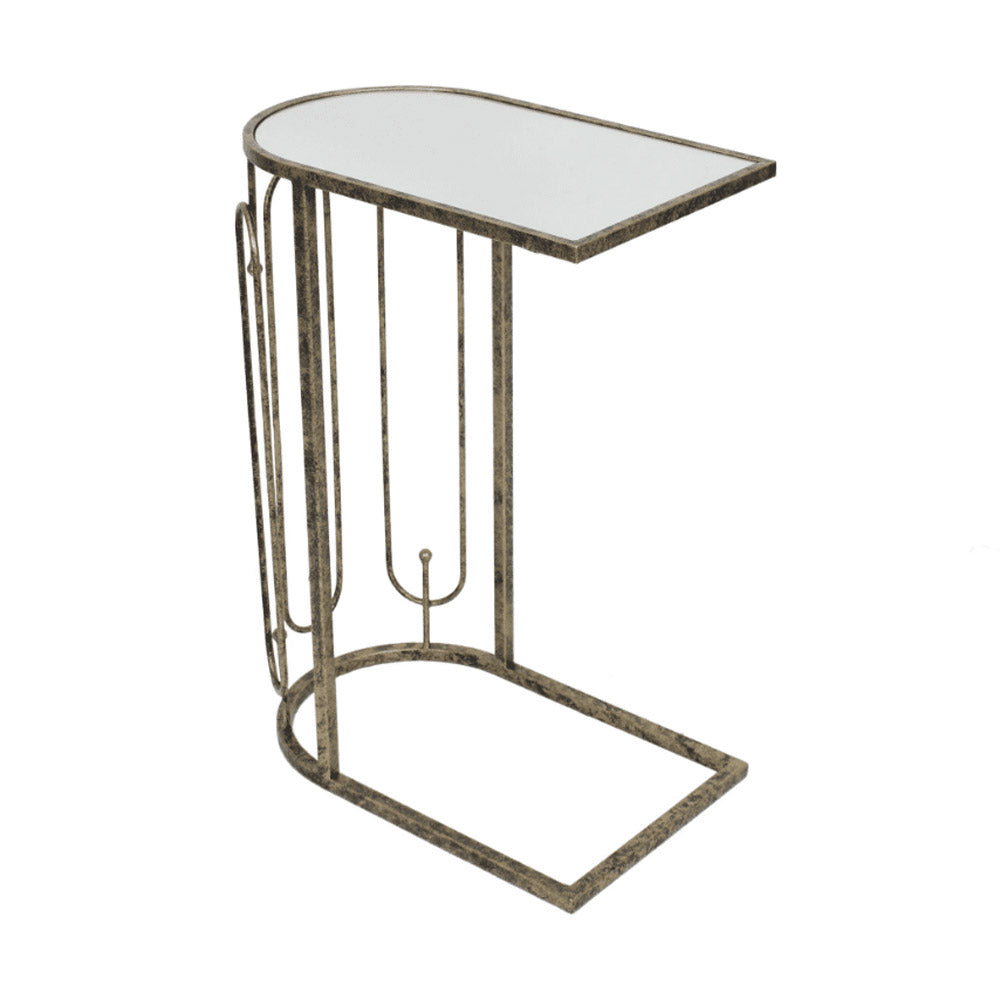 Mindy Brownes Estela Mirrored Sofa Side Table