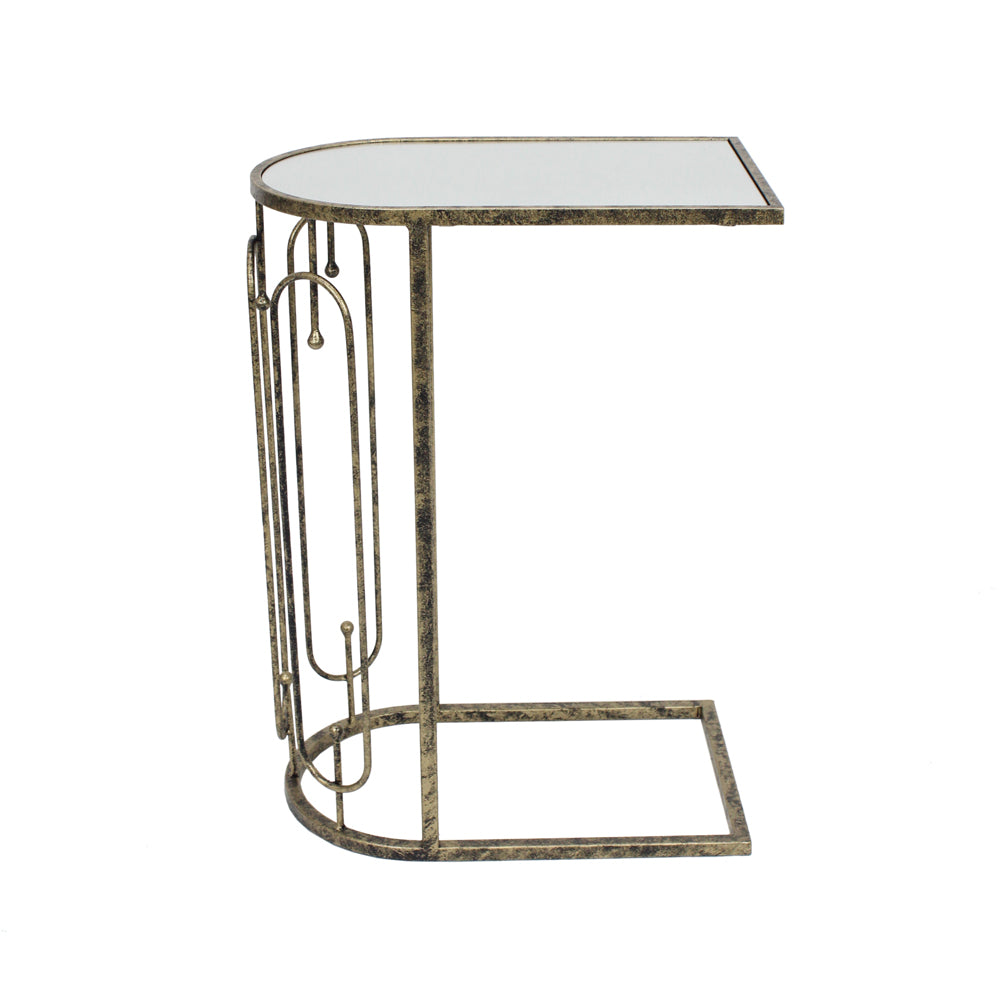 Mindy Brownes Estela Mirrored Sofa Side Table