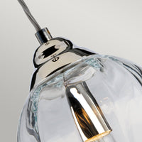 Elstead Lighting Tiber 1 Light Pendant Light in Polished Nickel