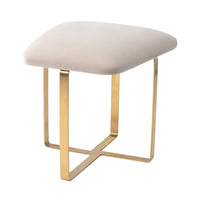 Liang & Eimil Tatel Stool Gainsborough Limestone Velvet