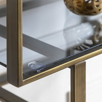 Gallery Interiors Thornton Open Display Unit in Bronze