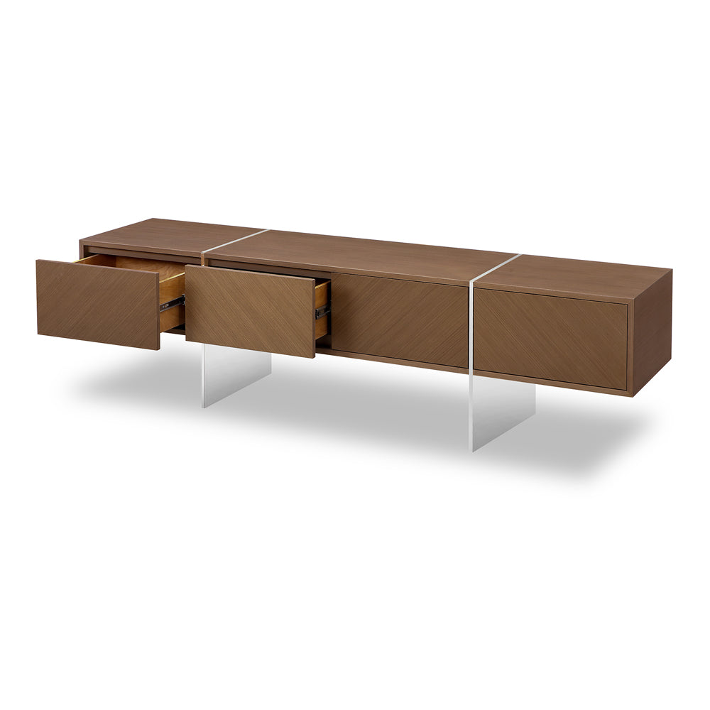 Liang & Eimil Nautilus Tv Stand Coffee Teak