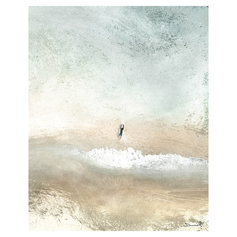 The Art Group Dan Hobday Lone Surfer Canvas Print