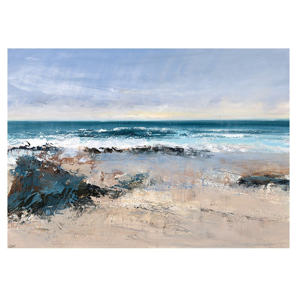 The Art Group Joanne Last Watching The Waves Canvas Print- 85x120cm