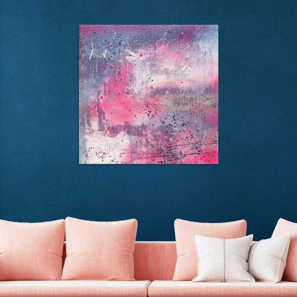 The Art Group Soozy Barker Neon Pink Canvas