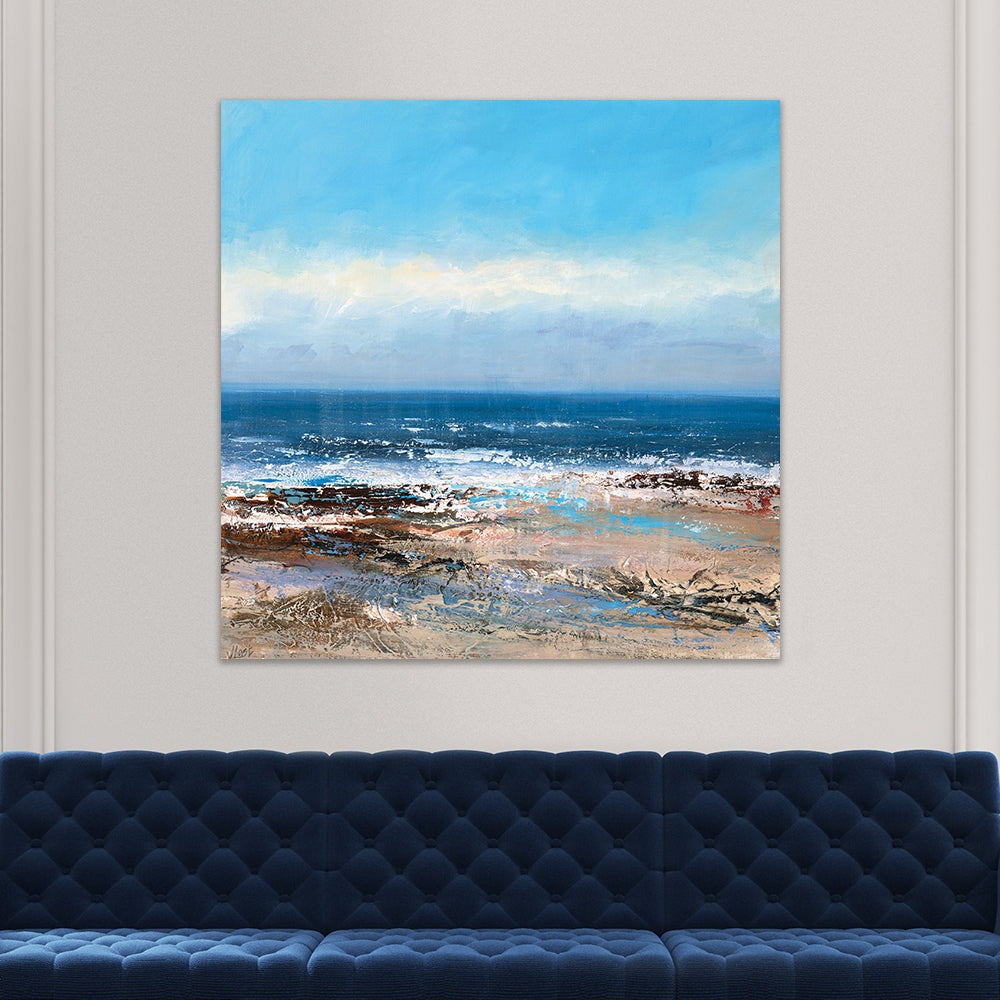 The Art Group Joanne Last Sunlit Sea Canvas Print