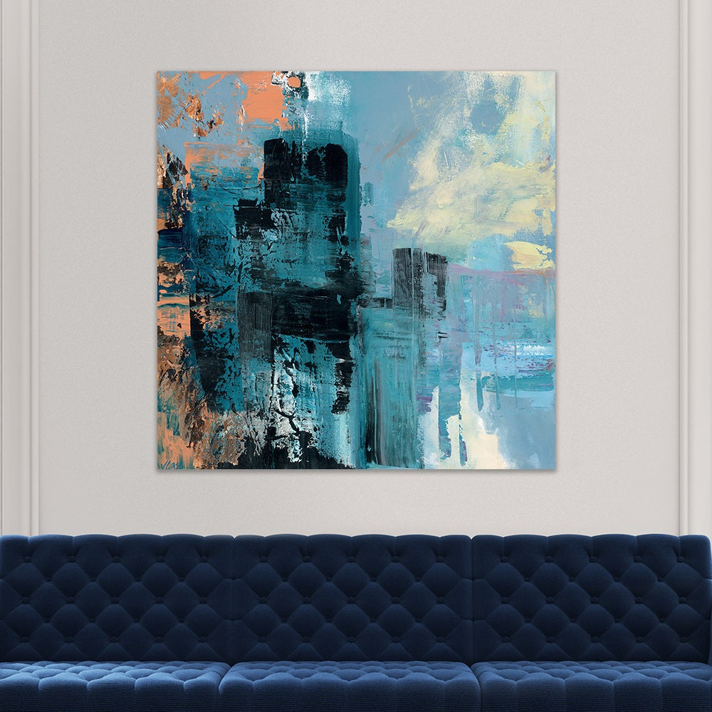 The Art Group Joanne Last Misty City Canvas Print