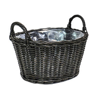 Ivyline Polyrattan Lined Basket Willow