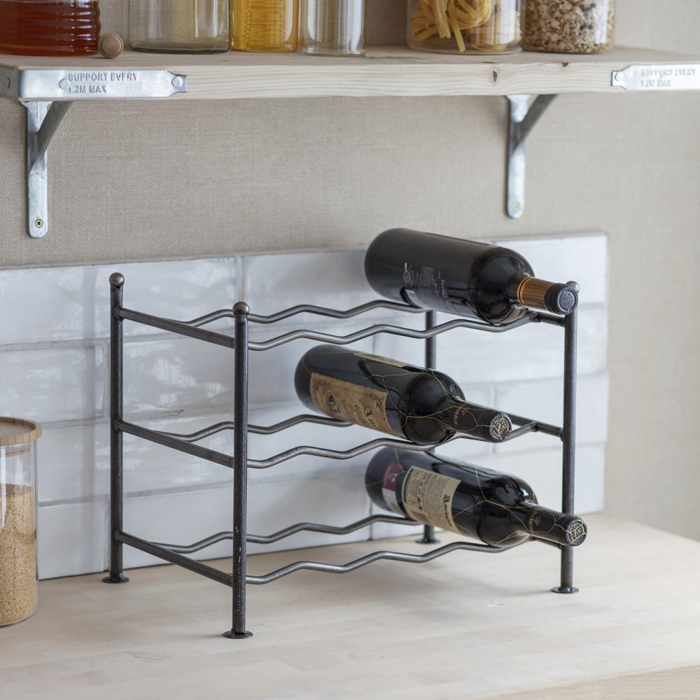 Farringdon Small Wine Rack Steel Olivia's - Main Image