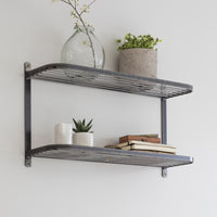 Garden Trading Farringdon Double Wall Shelf in Steel